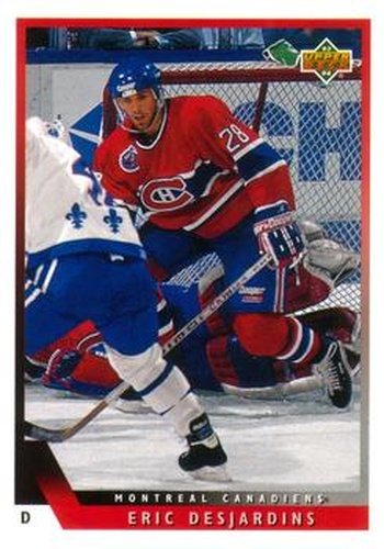 #184 Eric Desjardins - Montreal Canadiens - 1993-94 Upper Deck Hockey