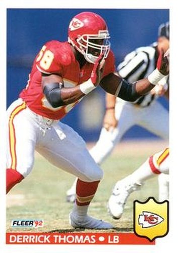 #184 Derrick Thomas - Kansas City Chiefs - 1992 Fleer Football