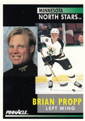 #184 Brian Propp - Minnesota North Stars - 1991-92 Pinnacle Hockey