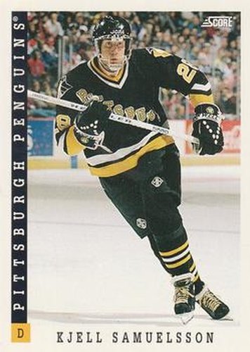 #184 Kjell Samuelsson - Pittsburgh Penguins - 1993-94 Score Canadian Hockey