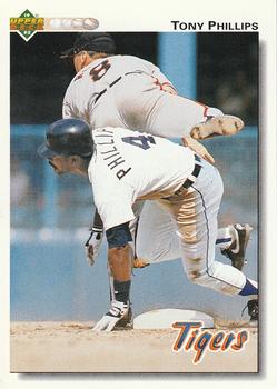 #184 Tony Phillips - Detroit Tigers - 1992 Upper Deck Baseball