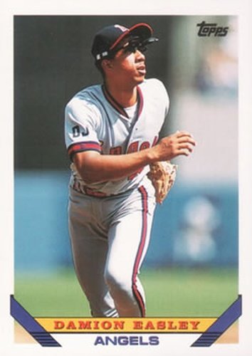 #184 Damion Easley - California Angels - 1993 Topps Baseball