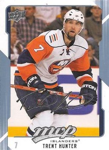 #184 Trent Hunter - New York Islanders - 2008-09 Upper Deck MVP Hockey