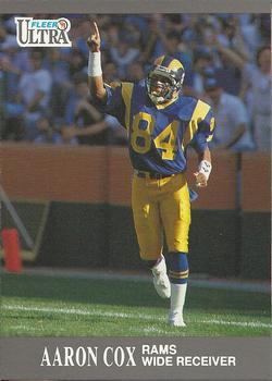 #184 Aaron Cox - Los Angeles Rams - 1991 Ultra Football