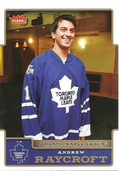#184 Andrew Raycroft - Toronto Maple Leafs - 2006-07 Fleer Hockey