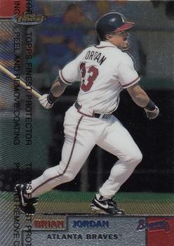 #184 Brian Jordan - Atlanta Braves - 1999 Finest Baseball