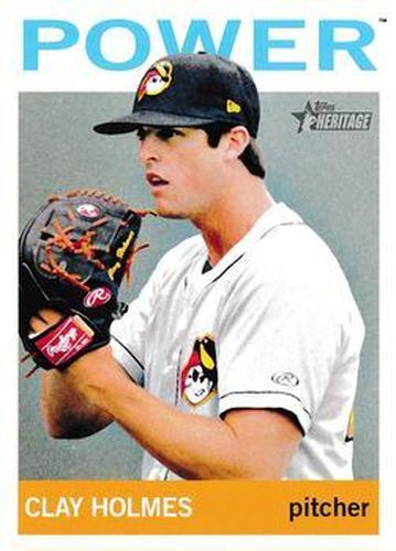 #184 Clay Holmes - West Virginia Power - 2013 Topps Heritage Minor League Baseball