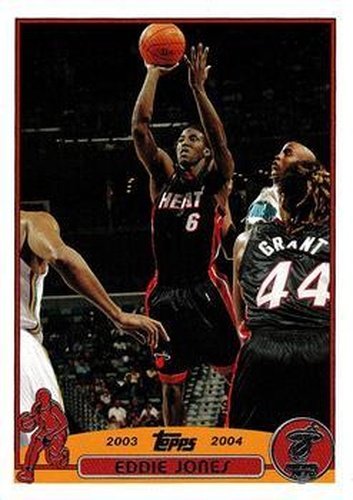 #184 Eddie Jones - Miami Heat - 2003-04 Topps Basketball