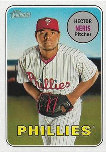 #184 Hector Neris - Philadelphia Phillies - 2018 Topps Heritage Baseball
