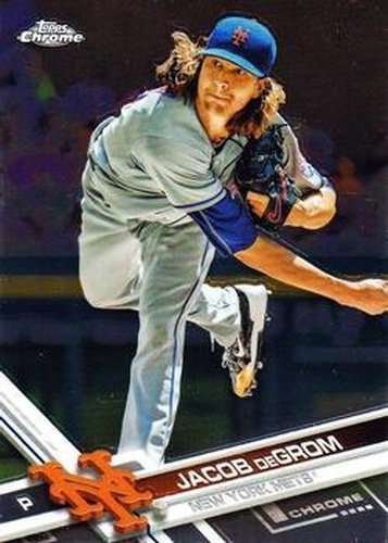 #184 Jacob DeGrom - New York Mets - 2017 Topps Chrome Baseball