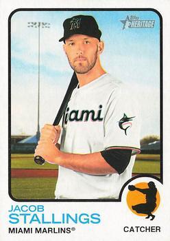 #184 Jacob Stallings - Miami Marlins - 2022 Topps Heritage Baseball