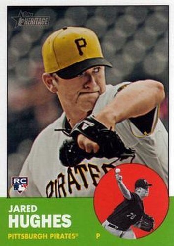 #184 Jared Hughes - Pittsburgh Pirates - 2012 Topps Heritage Baseball