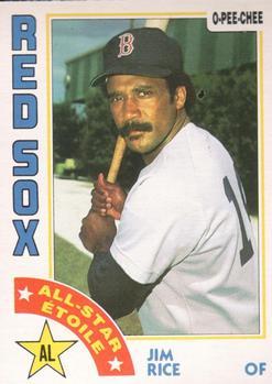 #184 Jim Rice - Boston Red Sox - 1984 O-Pee-Chee Baseball