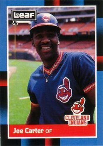 #184 Joe Carter - Cleveland Indians - 1988 Leaf Baseball