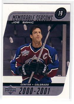 #184 Joe Sakic - Colorado Avalanche - 2002-03 Upper Deck Hockey
