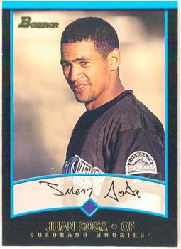 #184 Juan Sosa - Colorado Rockies - 2001 Bowman Baseball