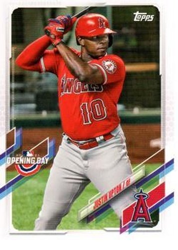 #184 Justin Upton - Los Angeles Angels - 2021 Topps Opening Day Baseball