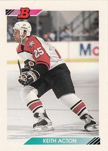 #184 Keith Acton - Philadelphia Flyers - 1992-93 Bowman Hockey