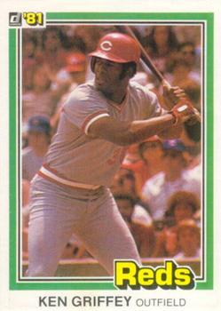 #184 Ken Griffey - Cincinnati Reds - 1981 Donruss Baseball
