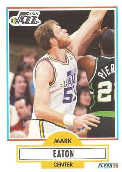 #184 Mark Eaton - Utah Jazz - 1990-91 Fleer Basketball