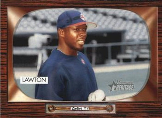 #184 Matt Lawton - Cleveland Indians - 2004 Bowman Heritage Baseball