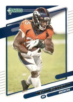 #184 Melvin Gordon III - Denver Broncos - 2021 Donruss Football