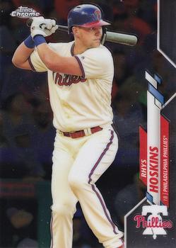 #184 Rhys Hoskins - Philadelphia Phillies - 2020 Topps Chrome Baseball