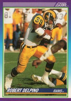 #184 Robert Delpino - Los Angeles Rams - 1990 Score Football