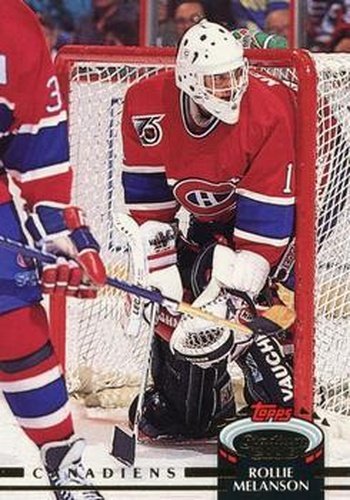 #184 Rollie Melanson - Montreal Canadiens - 1992-93 Stadium Club Hockey