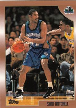 #184 Sam Mitchell - Minnesota Timberwolves - 1998-99 Topps Basketball