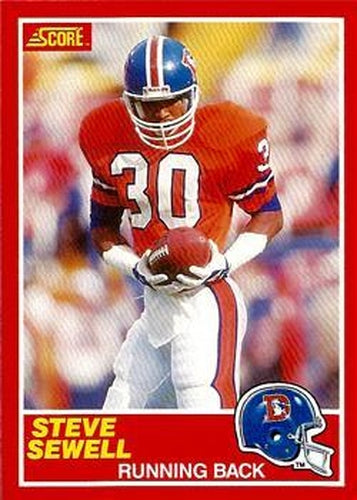 #184 Steve Sewell - Denver Broncos - 1989 Score Football