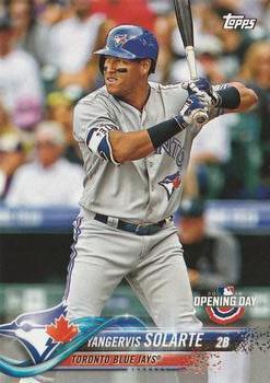 #184 Yangervis Solarte - Toronto Blue Jays - 2018 Topps Opening Day Baseball