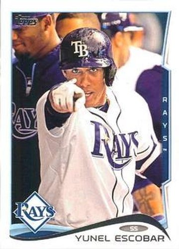 #184 Yunel Escobar - Tampa Bay Rays - 2014 Topps Baseball