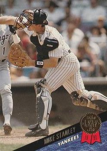 #184 Mike Stanley - New York Yankees - 1993 Leaf Baseball