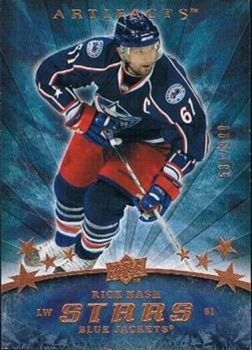 #184 Rick Nash - Columbus Blue Jackets - 2008-09 Upper Deck Artifacts Hockey