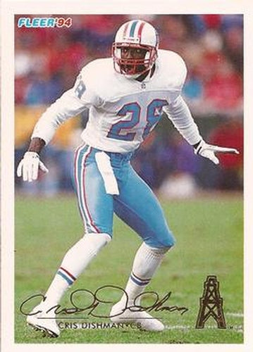 #184 Cris Dishman - Houston Oilers - 1994 Fleer Football