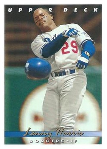 #184 Lenny Harris - Los Angeles Dodgers - 1993 Upper Deck Baseball