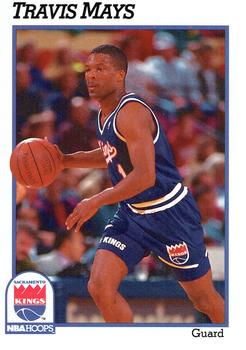 #184 Travis Mays - Sacramento Kings - 1991-92 Hoops Basketball