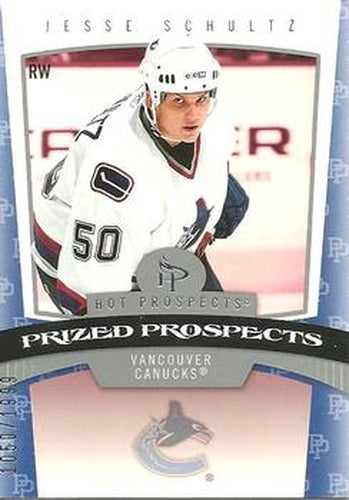 #184 Jesse Schultz - Vancouver Canucks - 2006-07 Fleer Hot Prospects Hockey