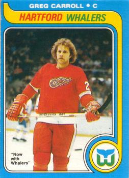 #184 Greg Carroll - Hartford Whalers - 1979-80 O-Pee-Chee Hockey