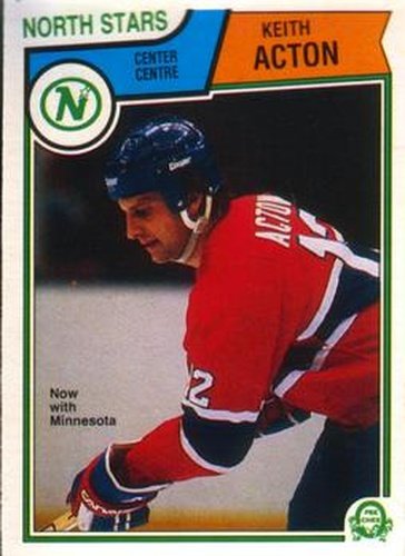 #184 Keith Acton - Minnesota North Stars - 1983-84 O-Pee-Chee Hockey