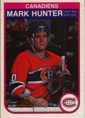 #185 Mark Hunter - Montreal Canadiens - 1982-83 O-Pee-Chee Hockey