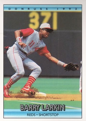#185 Barry Larkin - Cincinnati Reds - 1992 Donruss Baseball