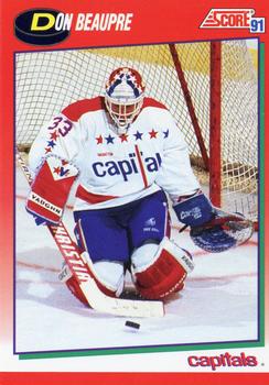 #185 Don Beaupre - Washington Capitals - 1991-92 Score Canadian Hockey