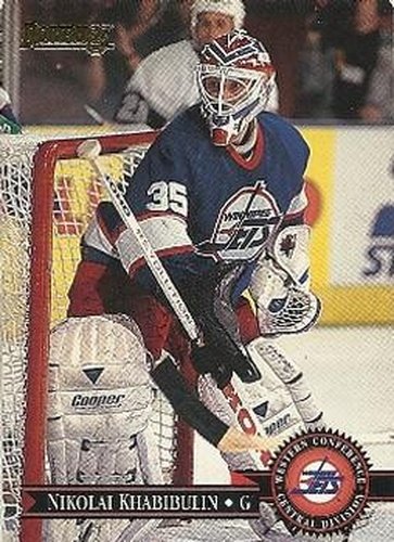 #185 Nikolai Khabibulin - Winnipeg Jets - 1995-96 Donruss Hockey