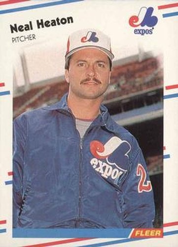 #185 Neal Heaton - Montreal Expos - 1988 Fleer Baseball