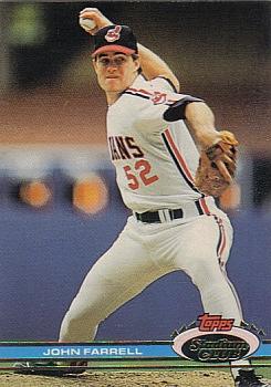 #185 John Farrell - Cleveland Indians - 1991 Stadium Club Baseball