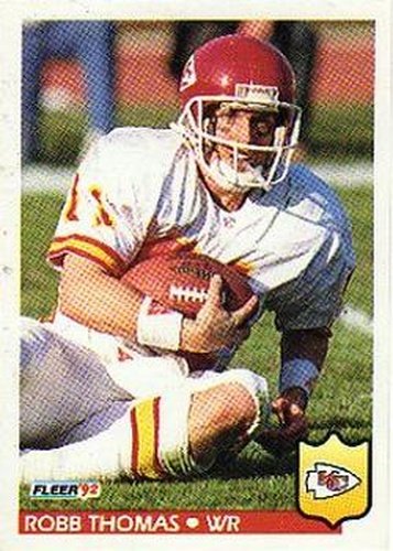 #185 Robb Thomas - Kansas City Chiefs - 1992 Fleer Football