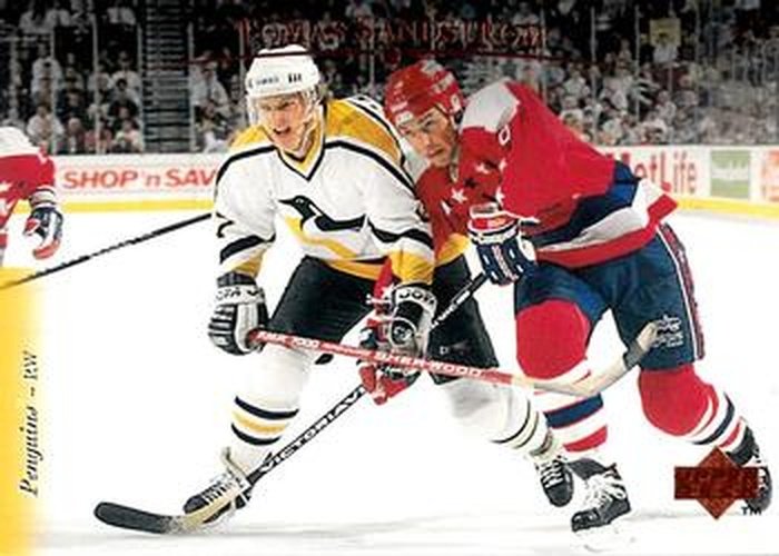 #185 Tomas Sandstrom - Pittsburgh Penguins - 1995-96 Upper Deck Hockey