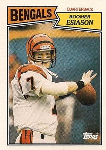 #185 Boomer Esiason - Cincinnati Bengals - 1987 Topps Football